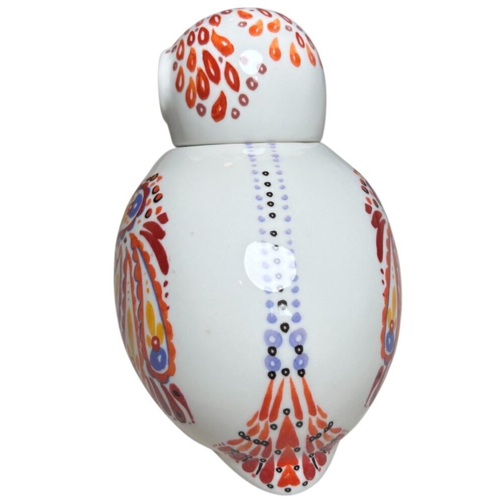 Anthropologie LeBiscuit Ceramic Bird Owl Canister Sugar Coffee Kitchen Decor - Picture 2 of 5